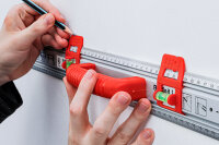 Schneid- und Markierlineal | mit Griff und Wasserwaage |...