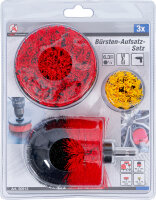 Bürstenaufsatz-Satz | für Bohrmaschinen | 3-tlg.