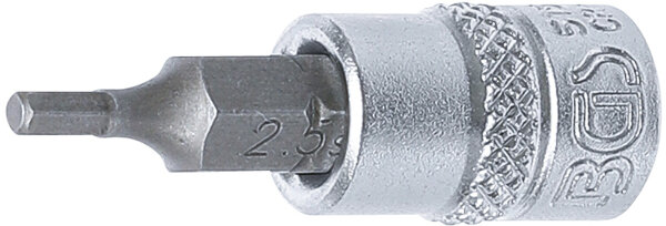Bit-Einsatz | Antrieb Innenvierkant 6,3 mm (1/4") | Innensechskant 2,5 mm