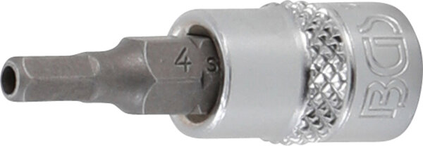 Bit-Einsatz | Antrieb Innenvierkant 6,3 mm (1/4") | Innensechskant mit Bohrung 4 mm