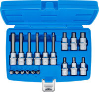 Bit-Einsatz-Satz | Antrieb Innenvierkant 6,3 mm (1/4") / 12,5 mm (1/2") | Innensechskant | 18-tlg.