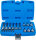 Bit-Einsatz-Satz | Antrieb Innenvierkant 6,3 mm (1/4") / 12,5 mm (1/2") | Innensechskant | 18-tlg.