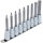 Bit-Einsatz-Satz | Antrieb Innenvierkant 12,5 mm (1/2") | T-Profil (für Torx) | 9-tlg.