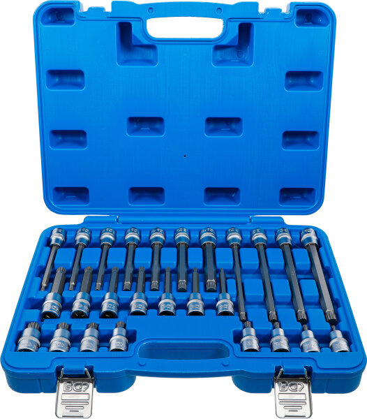 Bit-Einsatz-Satz | Antrieb Innenvierkant 12,5 mm (1/2") | Innenvielzahn (für XZN) | 26-tlg.