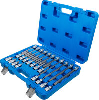 Bit-Einsatz-Satz | Antrieb Innenvierkant 12,5 mm (1/2") | Innenvielzahn (für XZN) | 26-tlg.
