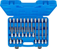 Bit-Einsatz-Satz | Antrieb Innenvierkant 12,5 mm (1/2") | Innenvielzahn (für XZN) | 26-tlg.