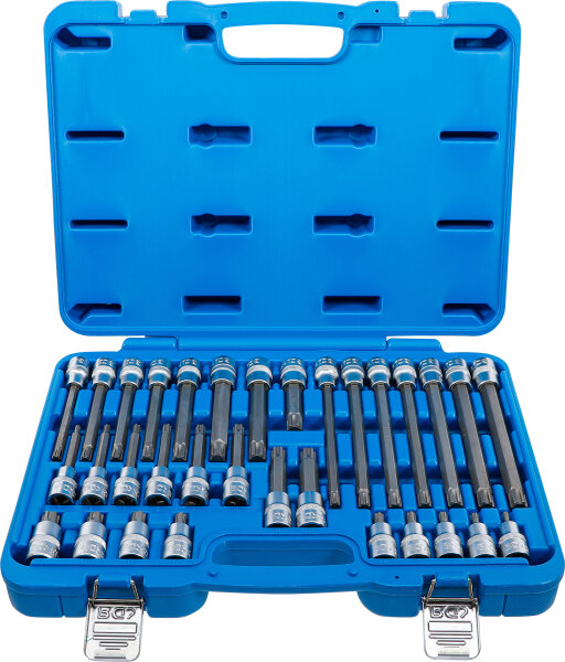 Bit-Einsatz-Satz | Antrieb Innenvierkant 12,5 mm (1/2") | Keil-Profil (für RIBE) | 32-tlg.