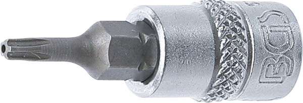 Bit-Einsatz | Antrieb Innenvierkant 6,3 mm (1/4") | TS-Profil (für Torx Plus) mit Bohrung TS10