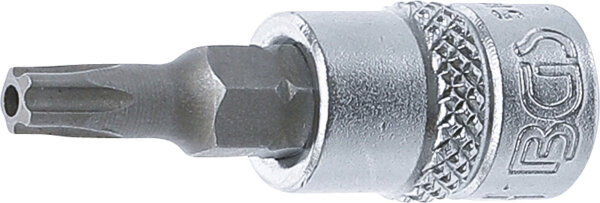 Bit-Einsatz | Antrieb Innenvierkant 6,3 mm (1/4") | TS-Profil (für Torx Plus) mit Bohrung TS25