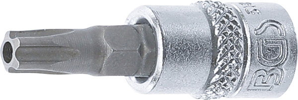 Bit-Einsatz | Antrieb Innenvierkant 6,3 mm (1/4") | TS-Profil (für Torx Plus) mit Bohrung TS30
