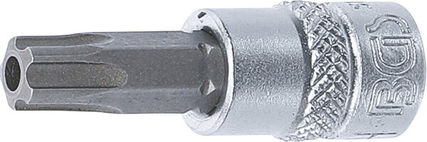 Bit-Einsatz | Antrieb Innenvierkant 6,3 mm (1/4") | TS-Profil (für Torx Plus) mit Bohrung TS40