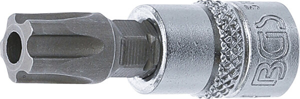Bit-Einsatz | Antrieb Innenvierkant 6,3 mm (1/4") | TS-Profil (für Torx Plus) mit Bohrung TS50