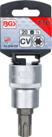 Bit-Einsatz | Antrieb Innenvierkant 20 mm (3/4") | T-Profil (für Torx) T70