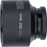 Kraft-Steckschlüssel-Einsatz Sechskant | Antrieb Innenvierkant 12,5 mm (1/2") | SW 38 mm