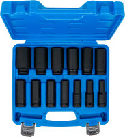 Kraft-Steckschlüssel-Einsatz-Satz Sechskant, tief | Antrieb Innenvierkant 12,5 mm (1/2") | Zollgrößen | 13-tlg.