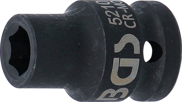 Kraft-Steckschlüssel-Einsatz Sechskant | Antrieb Innenvierkant 12,5 mm (1/2") | SW 10 mm