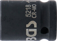 Kraft-Steckschlüssel-Einsatz Sechskant | Antrieb Innenvierkant 12,5 mm (1/2") | SW 18 mm