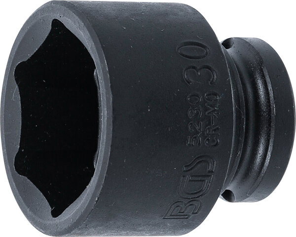 Kraft-Steckschlüssel-Einsatz Sechskant | Antrieb Innenvierkant 12,5 mm (1/2") | SW 30 mm