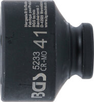 Kraft-Steckschlüssel-Einsatz Sechskant | Antrieb Innenvierkant 12,5 mm (1/2") | SW 41 mm