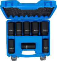 Kraft-Steckschlüssel-Einsatz-Satz, extra tief | Antrieb Innenvierkant 20 mm (3/4") | SW 22 - 38 mm | 8-tlg.