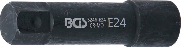 Steckschlüssel-Einsatz E-Profil, extra lang | Antrieb Außensechskant 22 mm | SW E24