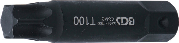 Bit | Länge 100 mm | Antrieb Außensechskant 22 mm | T-Profil (für Torx) T100
