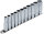 Steckschlüssel-Einsatz-Satz Zwölfkant, tief | Antrieb Innenvierkant 10 mm (3/8") | SW 8 - 19 mm | 11-tlg.