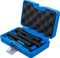 Spiral-Profil-Steckschlüssel-Satz / Schraubenausdreher, tief | Antrieb Innenvierkant 12,5 mm (1/2") | SW 17 - 21 mm | 4-tlg.