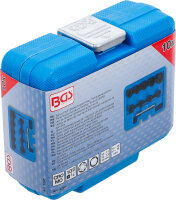 Spiral-Profil-Steckschlüssel-Satz / Schraubenausdreher | Antrieb Innenvierkant 10 mm (3/8") | SW 10 - 19 mm | 10-tlg.