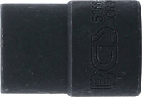 Spiral-Profil-Steckschlüssel-Einsatz / Schraubenausdreher | Antrieb Innenvierkant 12,5 mm (1/2") | SW 15 mm