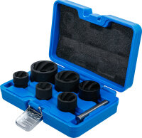 Spiral-Profil-Steckschlüssel-Satz / Schraubenausdreher | Antrieb Innenvierkant 12,5 mm (1/2") + 20 mm (3/4") | SW 22 - 41 mm | 6-tlg.