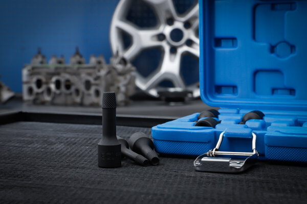 Spiral-Profil-Steckschlüssel-Satz / Schraubenausdreher | Antrieb Innenvierkant 10 mm (3/8") | 2 - 10 mm | 6-tlg.