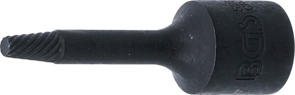 Spiral-Profil-Steckschlüssel-Einsatz / Schraubenausdreher | Antrieb Innenvierkant 10 mm (3/8") | 4 mm