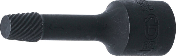 Spiral-Profil-Steckschlüssel-Einsatz / Schraubenausdreher | Antrieb Innenvierkant 10 mm (3/8") | 8 mm