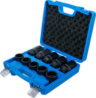 Kraft-Steckschlüssel-Einsatz-Satz | Zwölfkant | Antrieb Innenvierkant 12,5 mm (1/2") | SW 32 - 36 mm | 10-tlg.