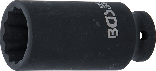 Kraft-Steckschlüssel-Einsatz Zwölfkant, tief | Antrieb Innenvierkant 12,5 mm (1/2") | SW 28 mm