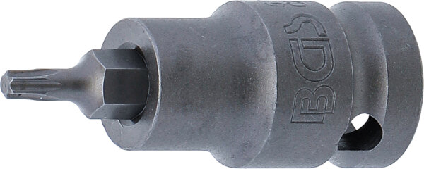 Kraft-Bit-Einsatz | Länge 55 mm | Antrieb Innenvierkant 12,5 mm (1/2") | T-Profil (für Torx) T20