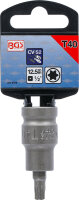 Kraft-Bit-Einsatz | Länge 55 mm | Antrieb Innenvierkant 12,5 mm (1/2") | T-Profil (für Torx) T40