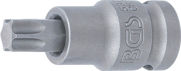 Kraft-Bit-Einsatz | Länge 55 mm | Antrieb Innenvierkant 12,5 mm (1/2") | T-Profil (für Torx) T55