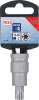 Kraft-Bit-Einsatz | Länge 55 mm | Antrieb Innenvierkant 12,5 mm (1/2") | T-Profil (für Torx) T55
