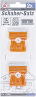 Schaber-Satz | 40 mm | 2-tlg.