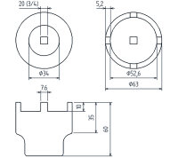 Traggelenk-Zapfenschlüssel | für Mercedes-Benz...