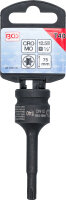 Kraft-Bit-Einsatz | Länge 75 mm | Antrieb Innenvierkant 12,5 mm (1/2") | T-Profil (für Torx) T40