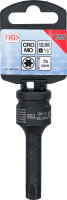 Kraft-Bit-Einsatz | Länge 75 mm | Antrieb Innenvierkant 12,5 mm (1/2") | T-Profil (für Torx) T55
