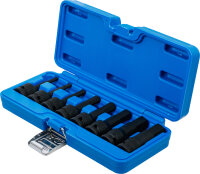 Kraft-Bit-Einsatz-Satz | Antrieb Innenvierkant 12,5 mm (1/2") | Innensechskant 5 - 19 mm | 8-tlg.