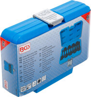 Kraft-Bit-Einsatz-Satz | Antrieb Innenvierkant 12,5 mm (1/2") | Innenvielzahn (für XZN) M4 - M16 | 9-tlg.