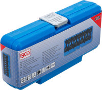 Kraft-Bit-Einsatz-Satz | Antrieb Innenvierkant 12,5 mm (1/2") | Keil-Profil (für Ribe) M5 - M14 | 9-tlg.