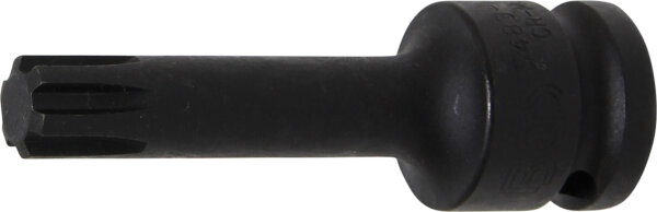 Kraft-Bit-Einsatz | Länge 75 mm | Antrieb Innenvierkant 12,5 mm (1/2") | Keil-Profil (für RIBE) M12