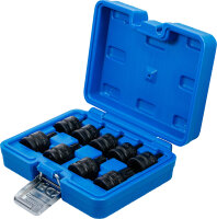 Kraft-Bit-Einsatz-Satz | Antrieb Innenvierkant 12,5 mm (1/2") | T-Profil (für Torx) T20 - T70 | 9-tlg.