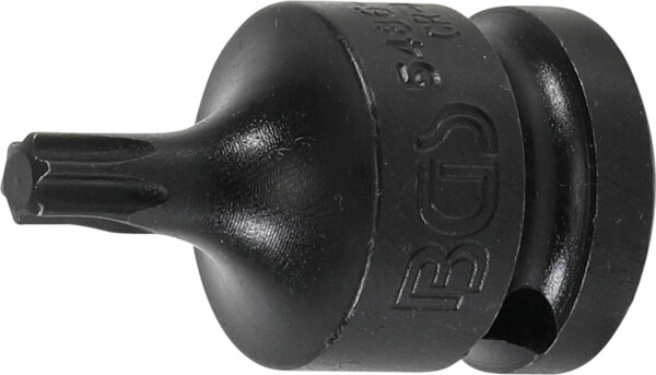 Kraft-Bit-Einsatz | Länge 42 mm | Antrieb Innenvierkant 12,5 mm (1/2") | T-Profil (für Torx) T40